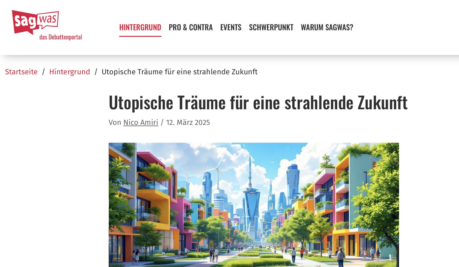 Foto: Honorarartikel von Nico Amiri über Solarpunk